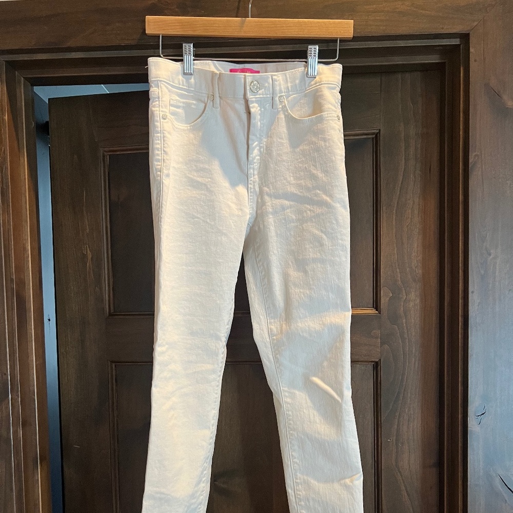 Lilly Pulitzer White Jeans, skinny